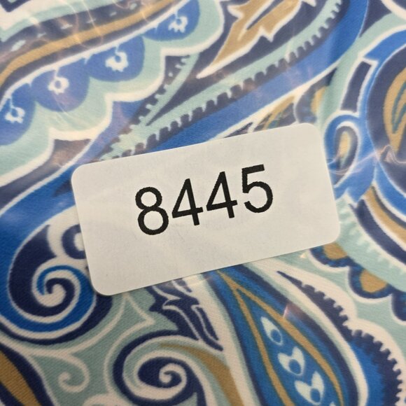 Womens Blue Paisley Halter Maxi Dress With Elastic Waist 100% Polyester Size M - Picture 10 of 10